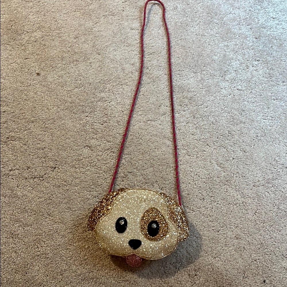 Glitter emoji dog bag